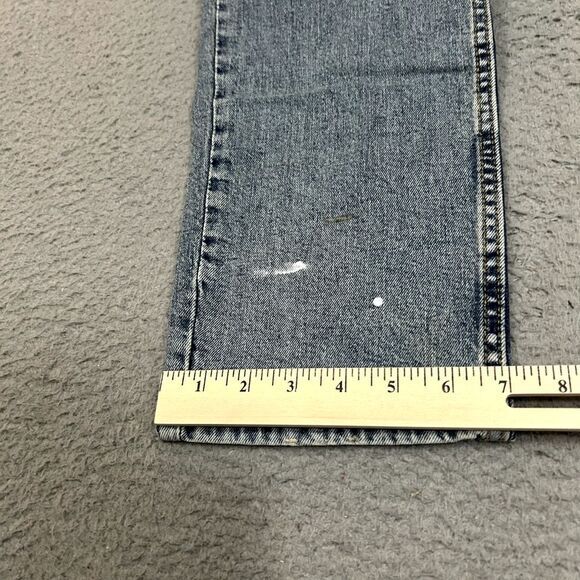 Levis Jeans Mens 34x32 Blue Denim 511 Slim‎ Straight Light Wash Paint Splatter - Picture 8 of 14